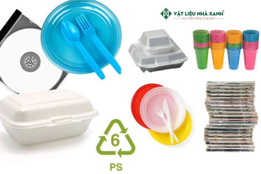 Polystyrene được dùng phổ biến trong ngành tiêu dùng