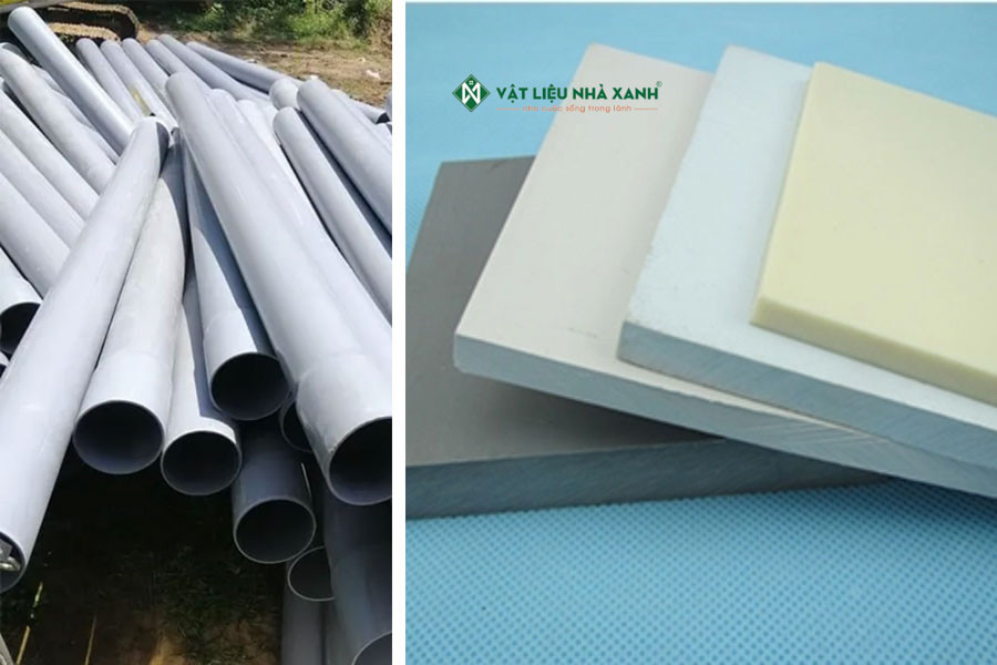 Polyvinyl Chloride trong sản xuất ống dẫn nước và vật liệu xây dựng