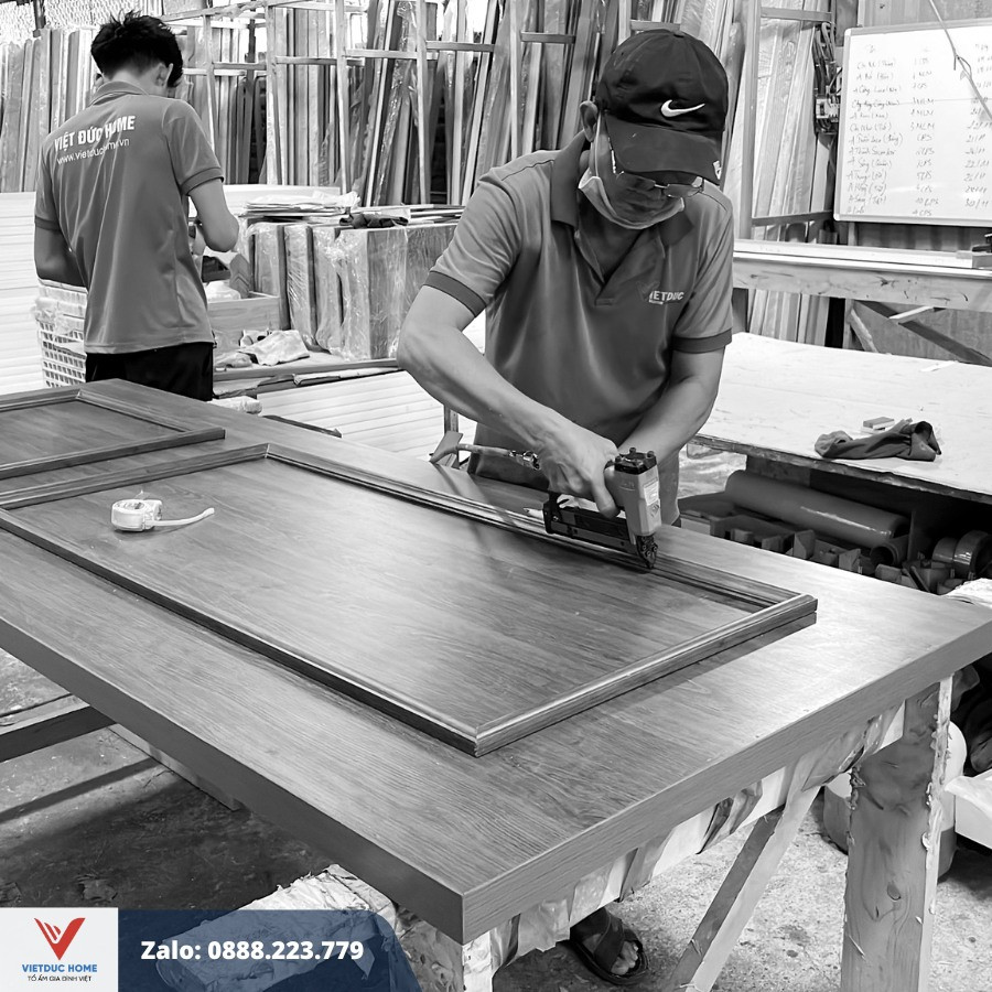 Quy trình sản xuất nhựa composite làm cửa tại nhà máy NNM GROUP