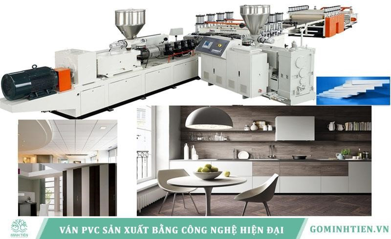 Quy trình sản xuất tấm nhựa làm cửa PVC