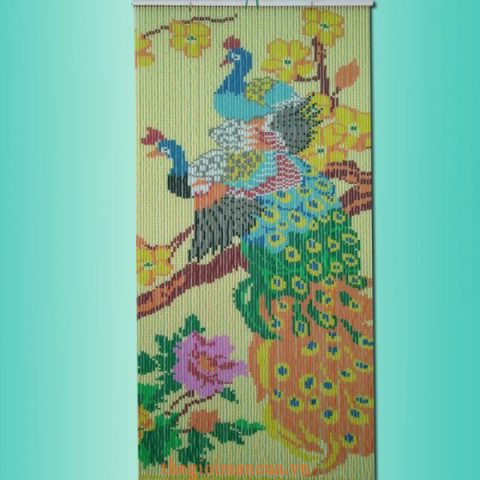 rèm cửa hạt nhựa giả pha lê họa tiết độc đáo