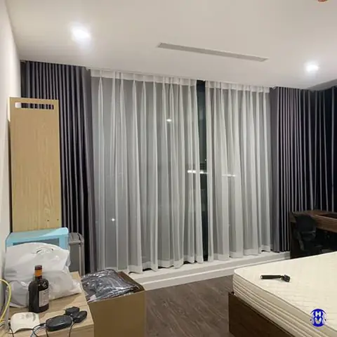 rèm cửa sổ chống nắng phòng ngủ