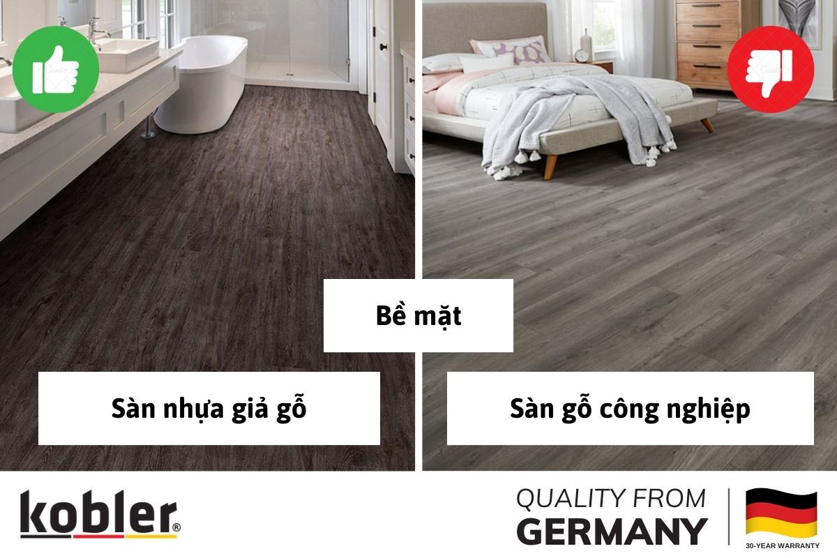 Sàn gỗ công nghiệp tạo cảm giác tốt hơn