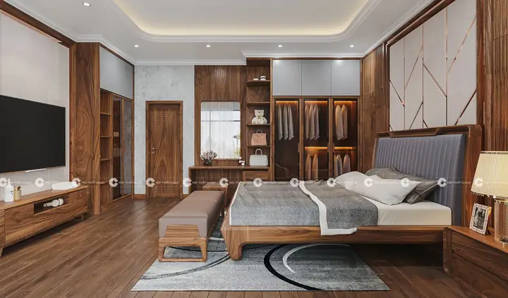 Làm thế nào để chọn sơn phòng ngủ màu gỗ đẹp và hiện đại?