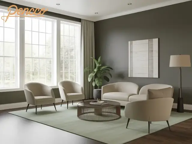 sơn phòng ngủ màu xám khói