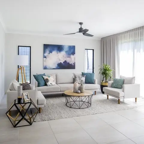 sơn phòng ngủ màu xám trắng