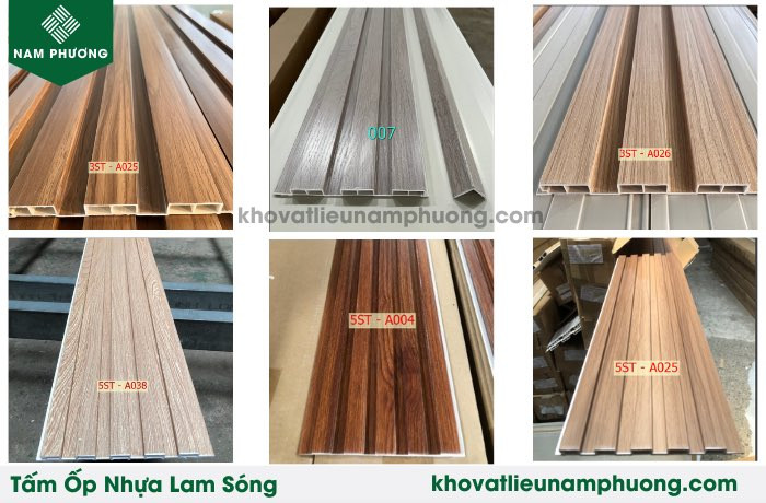 Tấm nhựa ốp tường lam sóng
