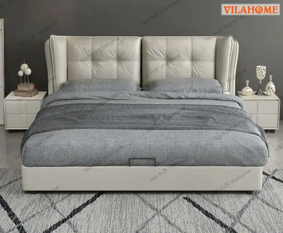 Chi tiáº¿t Máº«u GiÆ°á»ng Ngá»§ Bá»c Da Äáº§u GiÆ°á»ng MÃ£ GN – 7001
