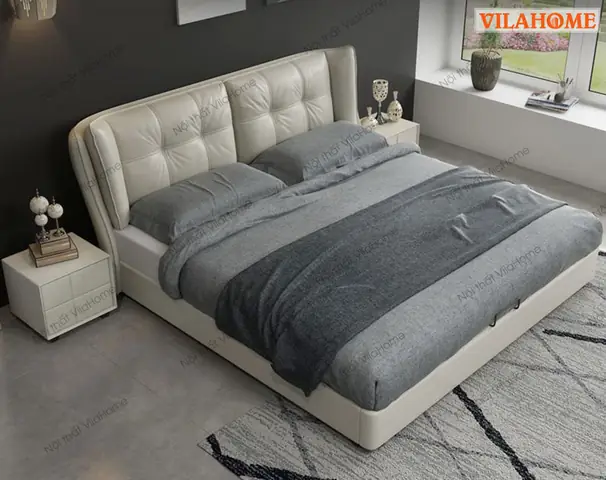 Chi tiáº¿t Máº«u GiÆ°á»ng Ngá»§ Bá»c Da Äáº§u GiÆ°á»ng MÃ£ GN – 7001