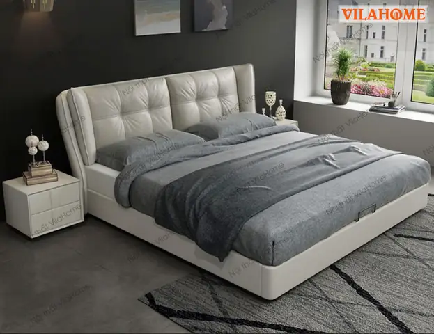 Chi tiáº¿t Máº«u GiÆ°á»ng Ngá»§ Bá»c Da Äáº§u GiÆ°á»ng MÃ£ GN – 7001