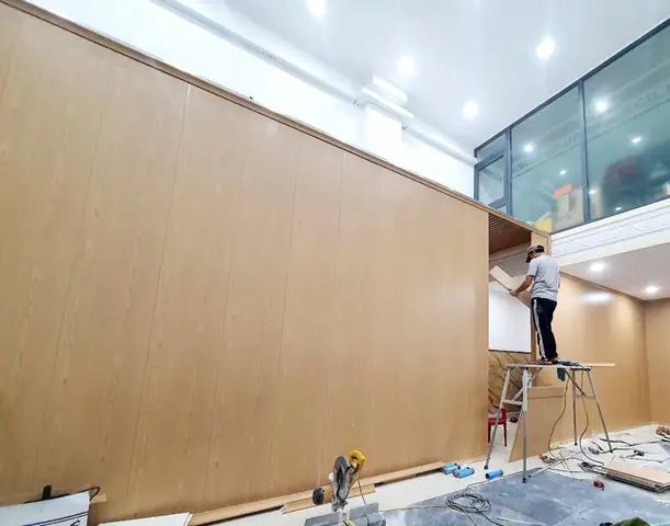 thi công vách ngăn phòng ngủ