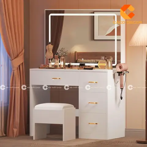 Hướng Dẫn Thiết Kế Bàn Trang Điểm Cho Phòng Ngủ Đẹp, Tiện Nghi