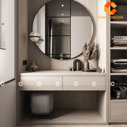 Hướng Dẫn Thiết Kế Bàn Trang Điểm Cho Phòng Ngủ Đẹp, Tiện Nghi