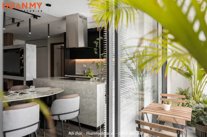 Thiết kế nội thất căn hộ 100m2 2 phòng ngủ hiện đại, tiện nghi
