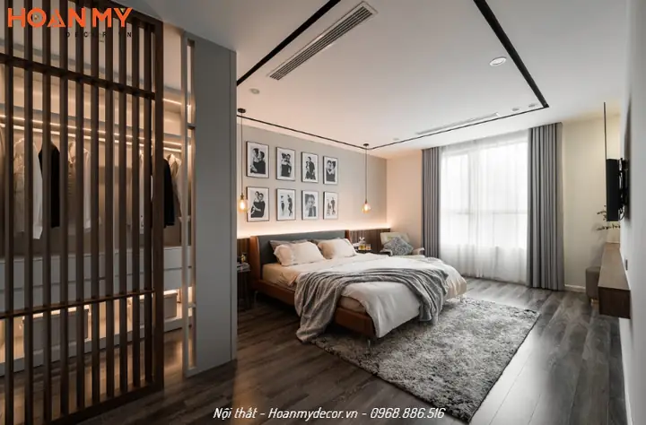 Thiết kế nội thất căn hộ 100m2 2 phòng ngủ hiện đại, tiện nghi