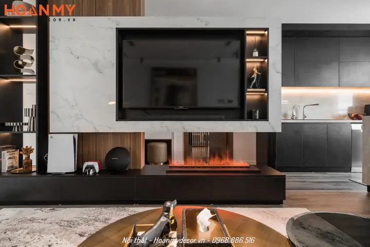 Thiết kế nội thất căn hộ 100m2 2 phòng ngủ hiện đại, tiện nghi