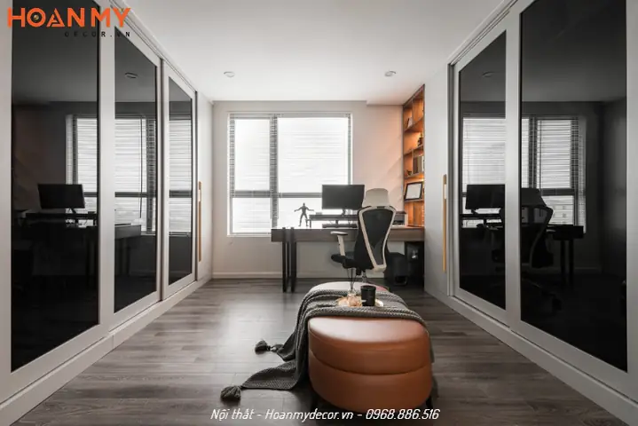 Thiết kế nội thất căn hộ 100m2 2 phòng ngủ hiện đại, tiện nghi