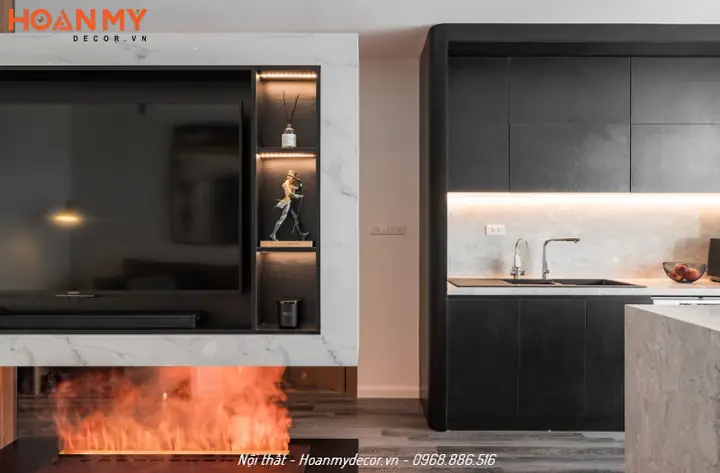 Thiết kế nội thất căn hộ 100m2 2 phòng ngủ hiện đại, tiện nghi