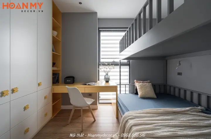 Nội thất chung cư 100m2 có 2 phòng ngủ Tân cổ điển sang trọng
