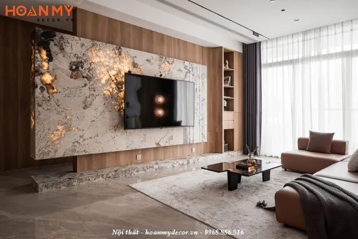 Thiết kế căn hộ 120m2 3 phòng ngủ theo phong cách Luxury