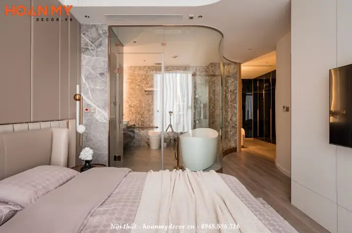 Thiết kế căn hộ 120m2 3 phòng ngủ theo phong cách Luxury