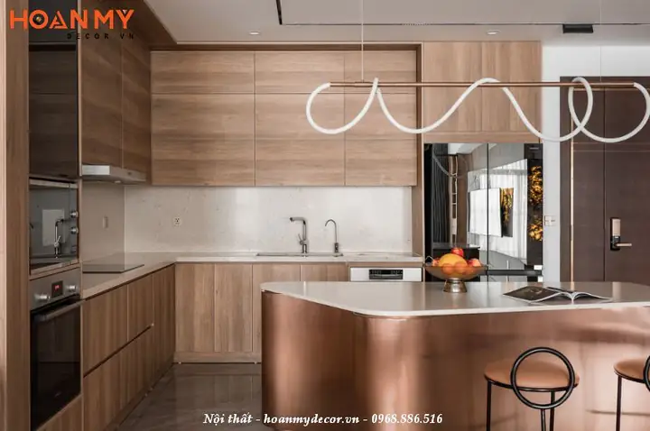 Thiết kế căn hộ 120m2 3 phòng ngủ theo phong cách Luxury