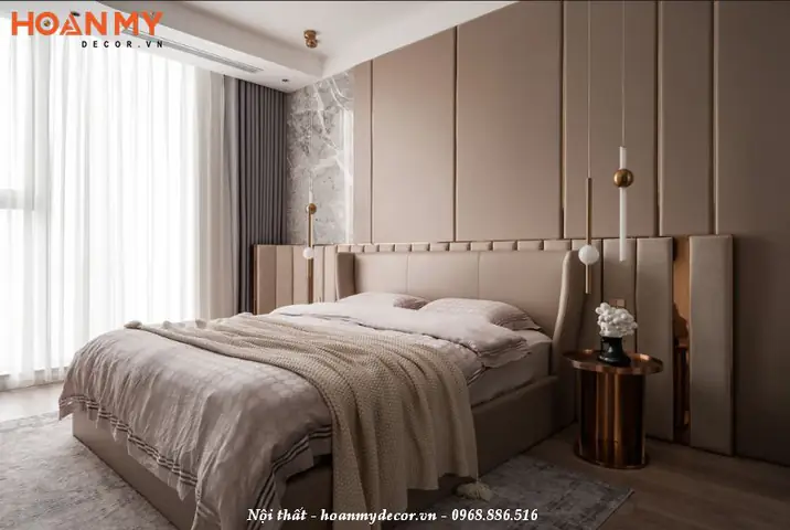 Thiết kế căn hộ 120m2 3 phòng ngủ theo phong cách Luxury