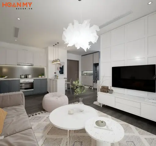 Mẫu căn hộ 120m2 3 phòng ngủ theo phong cách Sacndinavian