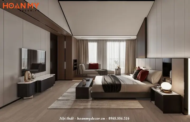Ý tưởng bố trí các không gian trong căn hộ 120m2 3 phòng ngủ