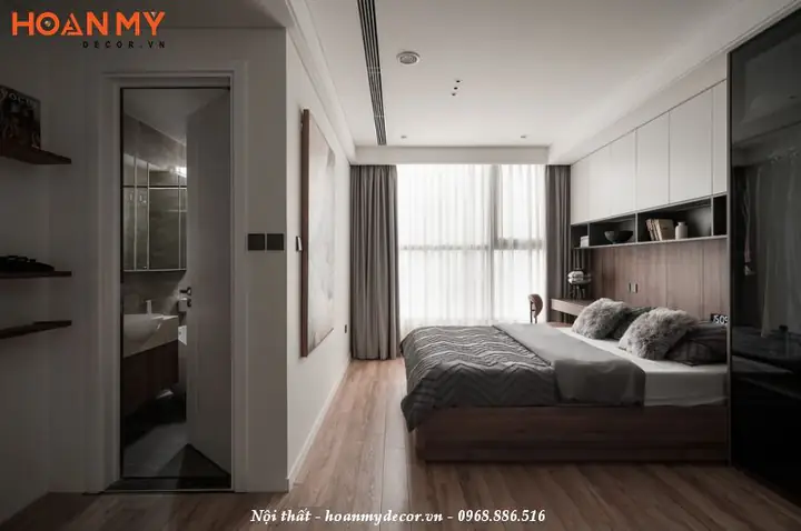 Thiết kế nội thất chung cư 120m2 3 phòng ngủ đơn giản, hiện đại