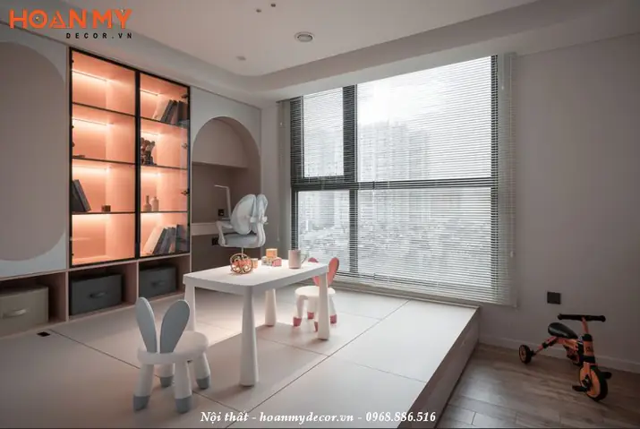 Thiết kế nội thất chung cư 120m2 3 phòng ngủ đơn giản, hiện đại