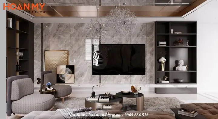 Phong cách thiết kế căn hộ 120m2 3 phòng ngủ