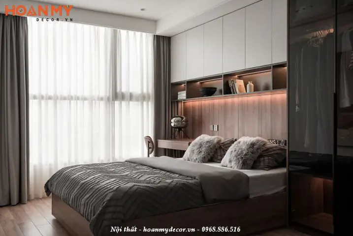 Thiết kế nội thất chung cư 120m2 3 phòng ngủ đơn giản, hiện đại