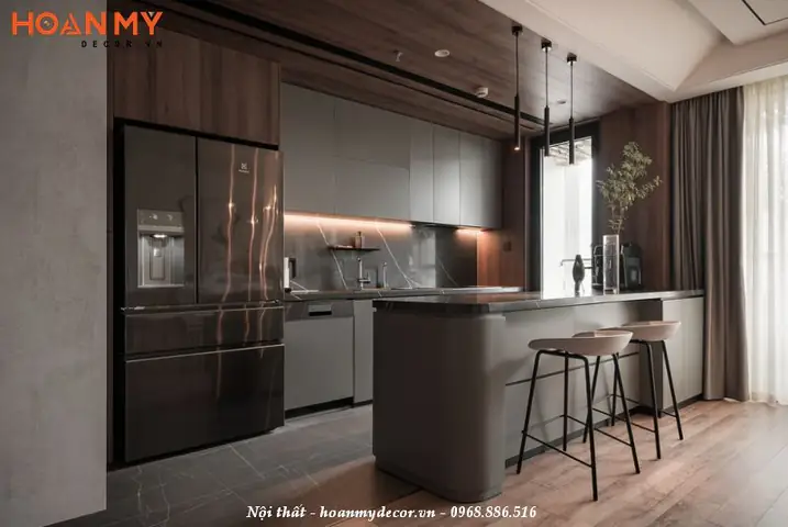 Thiết kế nội thất chung cư 120m2 3 phòng ngủ đơn giản, hiện đại