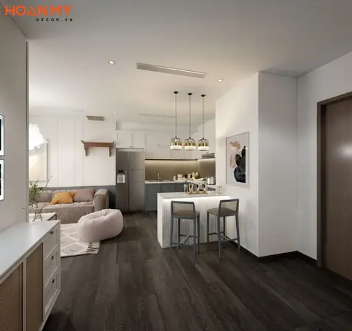 Mẫu căn hộ 120m2 3 phòng ngủ theo phong cách Sacndinavian