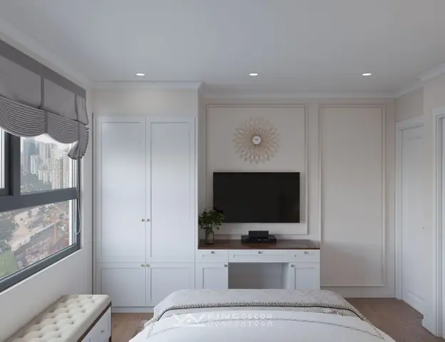 Thiết kế nội thất phòng ngủ trong căn hộ 45m2