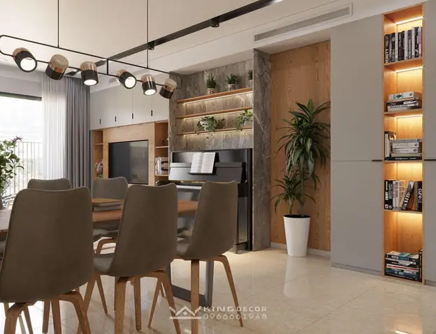 Phong cách thiết kế căn hộ chung cư nhỏ 45m2 1 phòng ngủ