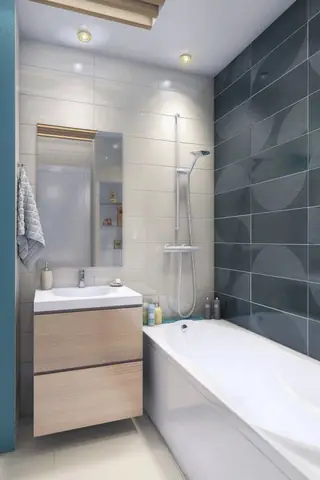 Mẫu 6: Thiết kế căn hộ 46m2 2 phòng ngủ khoa học Mẫu 6: Thiết kế căn hộ 46m2 2 phòng ngủ khoa học