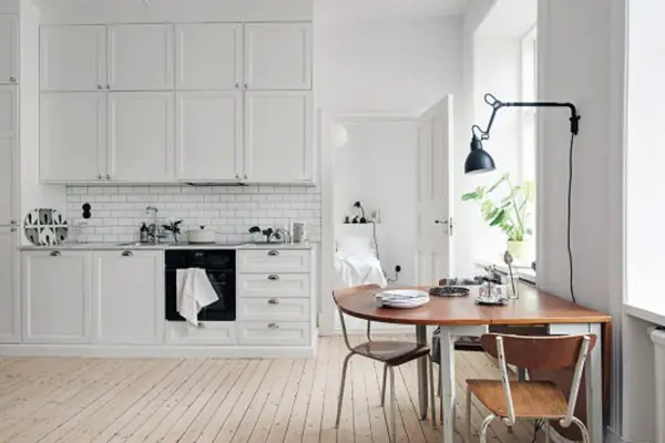 Mẫu 3: Thiết kế căn hộ 46m2 2 phòng ngủ theo phong cách Bắc Âu đầy thu hút Mẫu 3: Thiết kế căn hộ 46m2 2 phòng ngủ theo phong cách Bắc Âu đầy thu hút