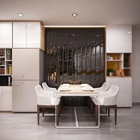 Mẫu 2: Thiết kế căn hộ 46m2 hiện đại Mẫu 2: Thiết kế căn hộ 46m2 hiện đại