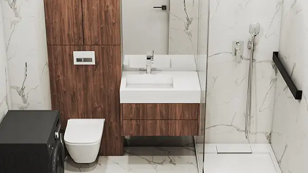 2. Mẫu nội thất căn hộ 45m2 có 1 - 2 phòng ngủ