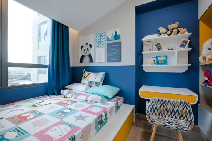 3. Mẫu nội thất chung cư 46m2 có 1 - 2 phòng ngủ