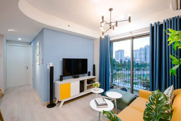 3. Mẫu nội thất chung cư 46m2 có 1 - 2 phòng ngủ