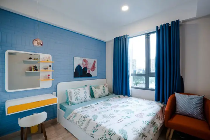 3. Mẫu nội thất chung cư 46m2 có 1 - 2 phòng ngủ