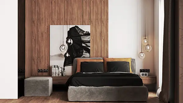 2. Mẫu nội thất căn hộ 45m2 có 1 - 2 phòng ngủ