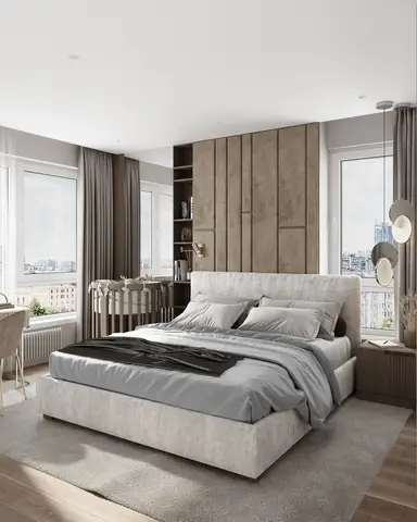 Tính cân bằng khi thiết kế nội thất chung cư 2 phòng ngủ