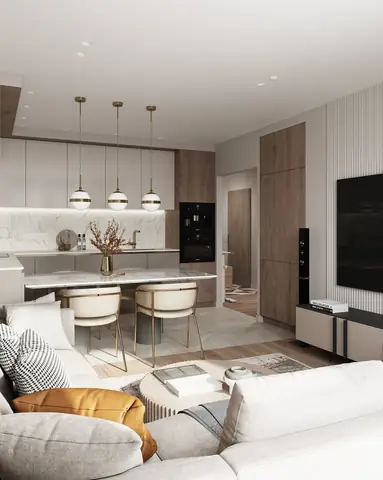 Phong thủy trong thiết kế nội thất căn hộ55m22 phòng ngủ