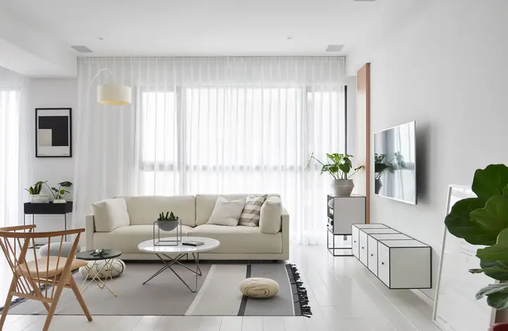 thiết kế căn hộ 60m2 2 phòng ngủ
