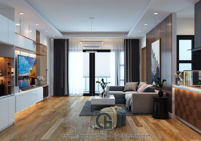 Thiết kế nội thất phòng khách và phòng bếp Thiết kế nội thất phòng khách và phòng bếp
