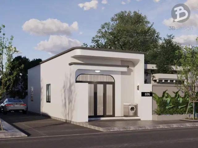 Thiết kế nhà 60m2 2 phòng ngủ Thiết kế nhà 60m2 2 phòng ngủ